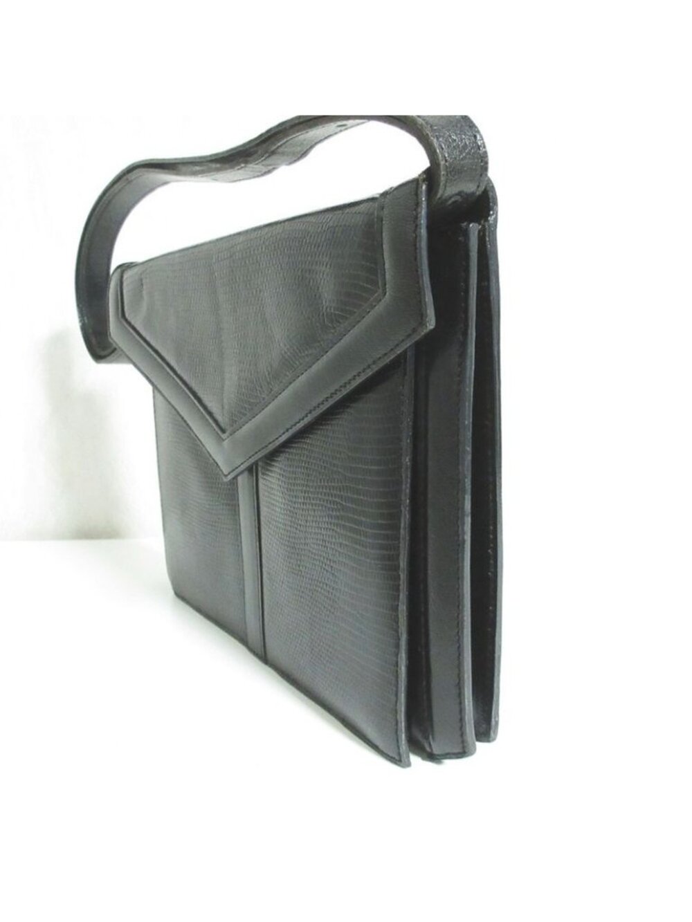 Saint Laurent Yves Leather Handbag Black - Picture 4 of 15